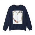 Penguin Heart Crewneck Sweatshirt — Cute Penguin Heart Graphic Pullover