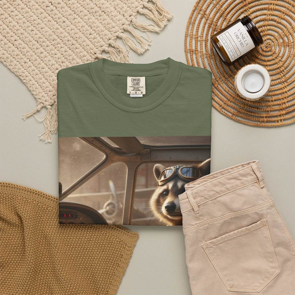 Raccoon Pilot tee