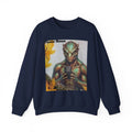 Alien Selfie Crewneck Sweatshirt — "Phone Home" Graphic