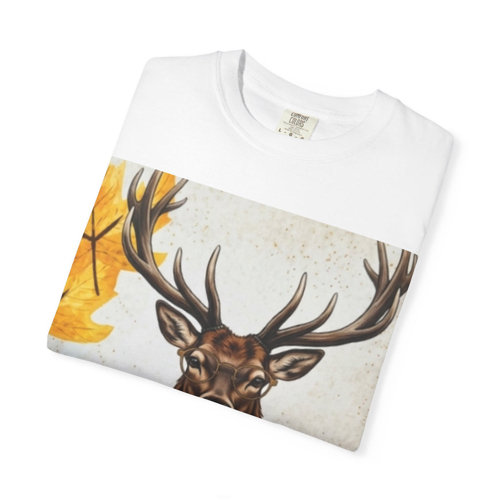 Stag in the Woods T-Shirt — Autumn Deer Graphic Tee