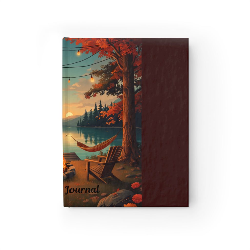 Autumn Lakeside Ruled Journal — Cozy Fall Cabin Writing Notebook