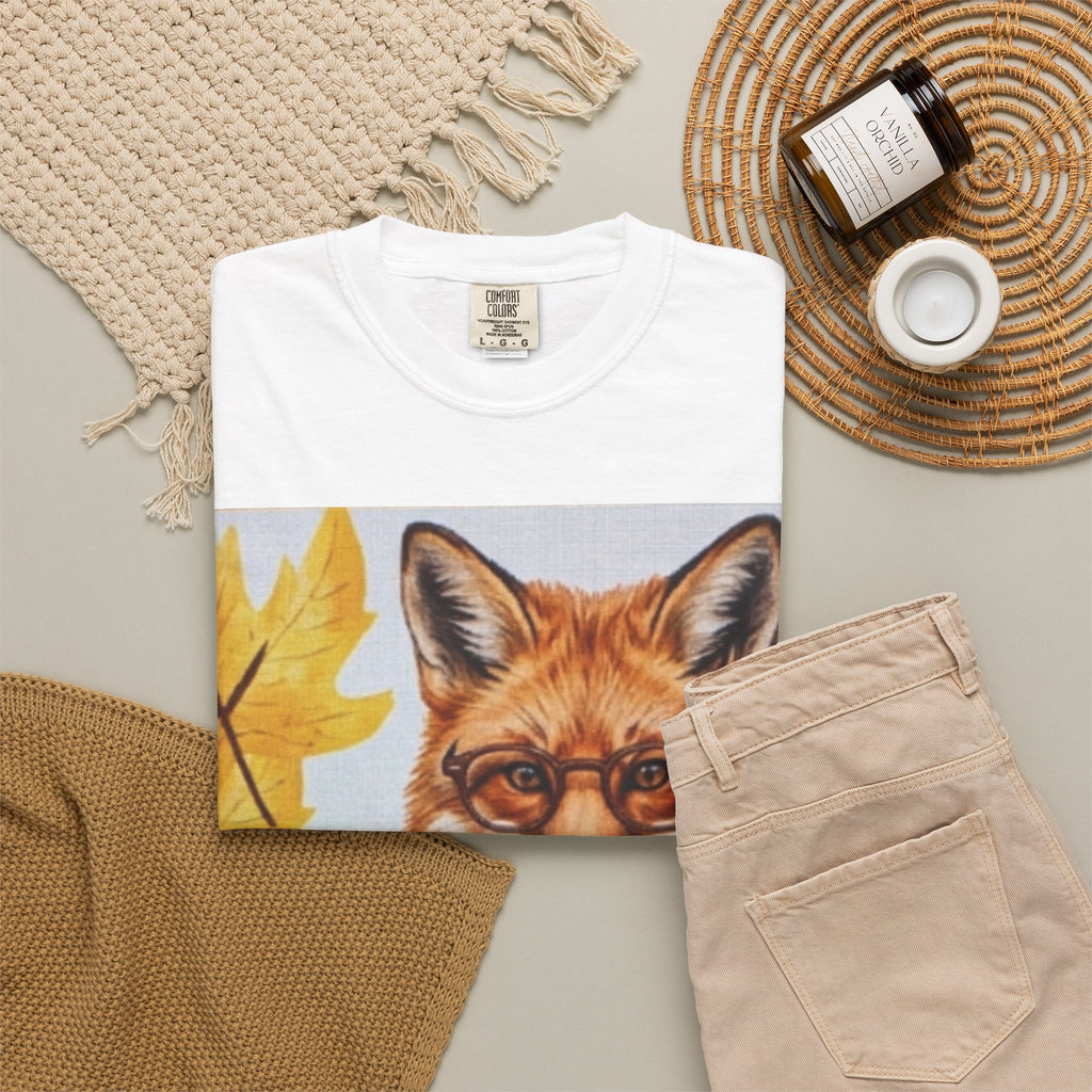 Fox Selfie T-Shirt — Autumn Forest Animal Graphic Tee