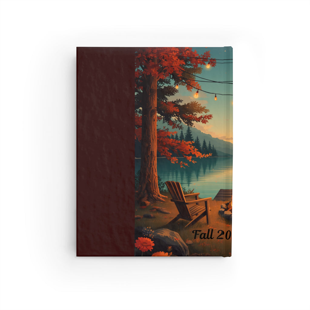 Autumn Lakeside Ruled Journal — Cozy Fall Cabin Writing Notebook