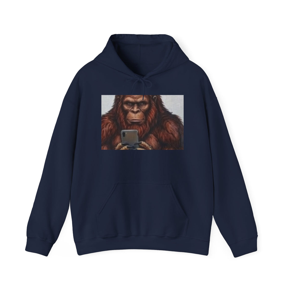 Ape Selfie Hoodie — Funny Orangutan Phone Graphic Hooded Sweatshirt
