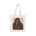 Tote Bag — Vintage Orangutan Holding Smartphone Graphic Cotton Canvas Tote
