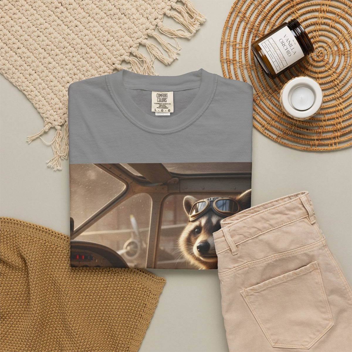 Raccoon Pilot tee