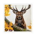Deer Selfie Kiss-Cut Sticker — Fall Woodland Wildlife Laptop Decal