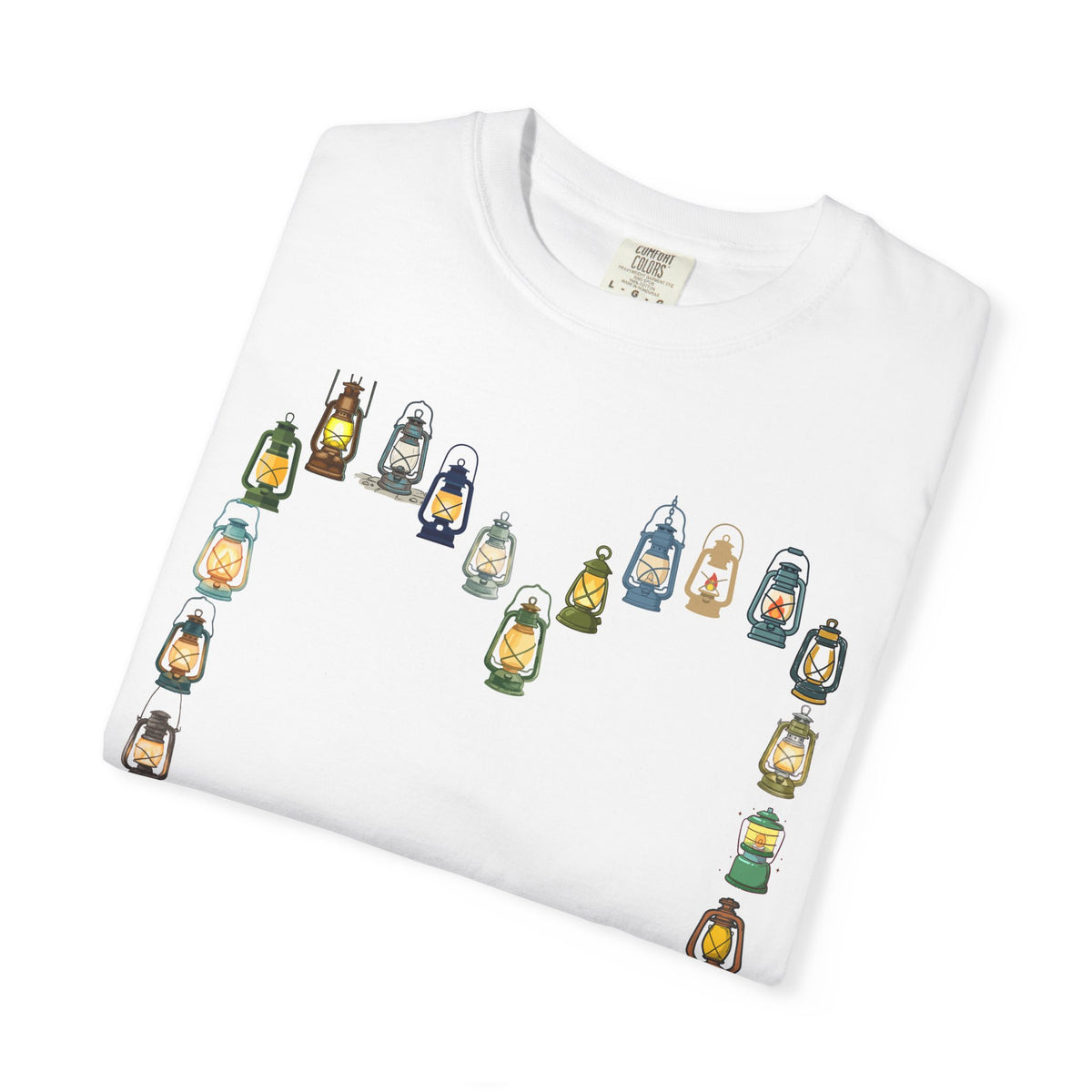 Lantern Heart T-Shirt — Cute Colorful Lantern Heart Graphic Tee