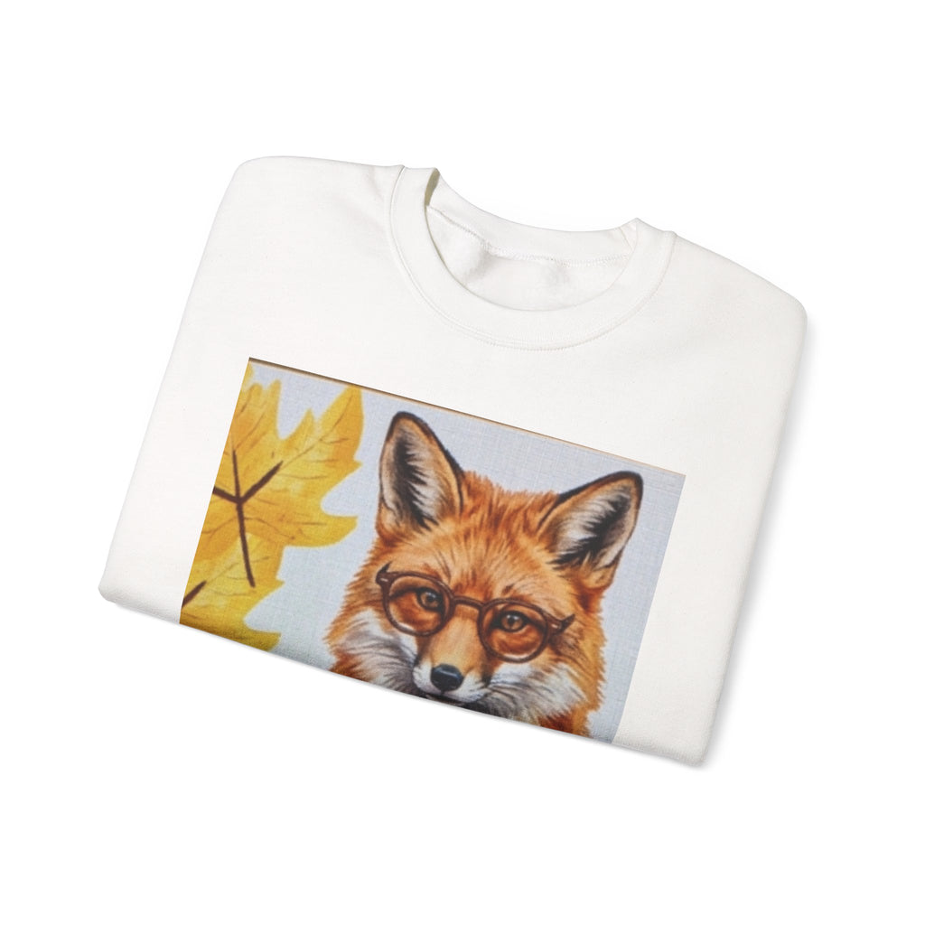 Fox Portrait Crewneck Sweatshirt — Autumn Woodland Animal Graphic