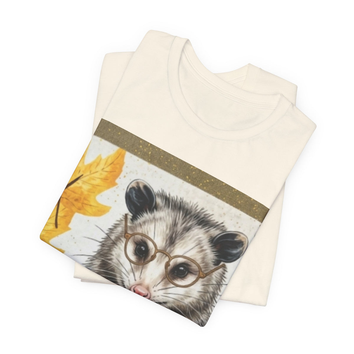 Possum Selfie T-Shirt — Cute Opossum Holding Phone Fall Design