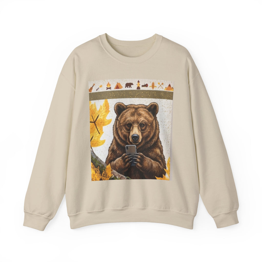 Bear Selfie Crewneck Sweatshirt