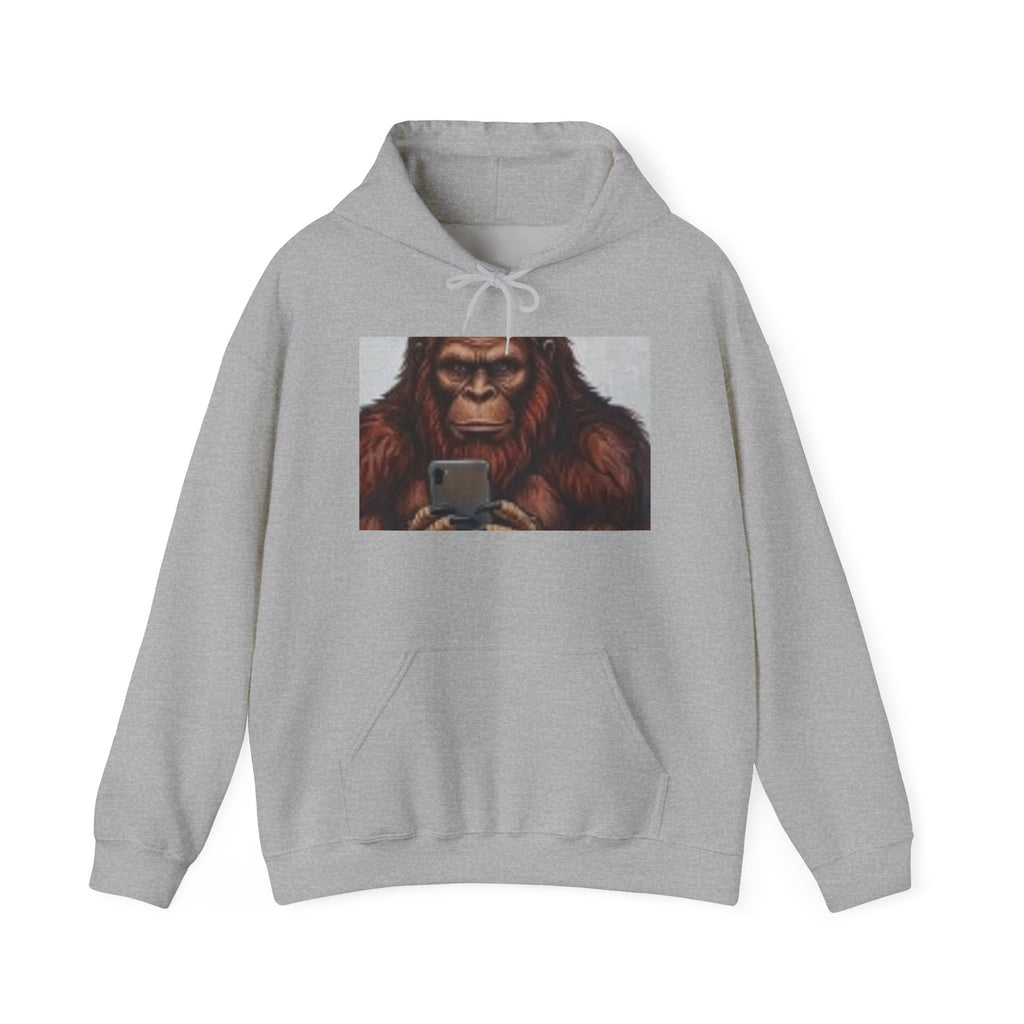 Ape Selfie Hoodie — Funny Orangutan Phone Graphic Hooded Sweatshirt