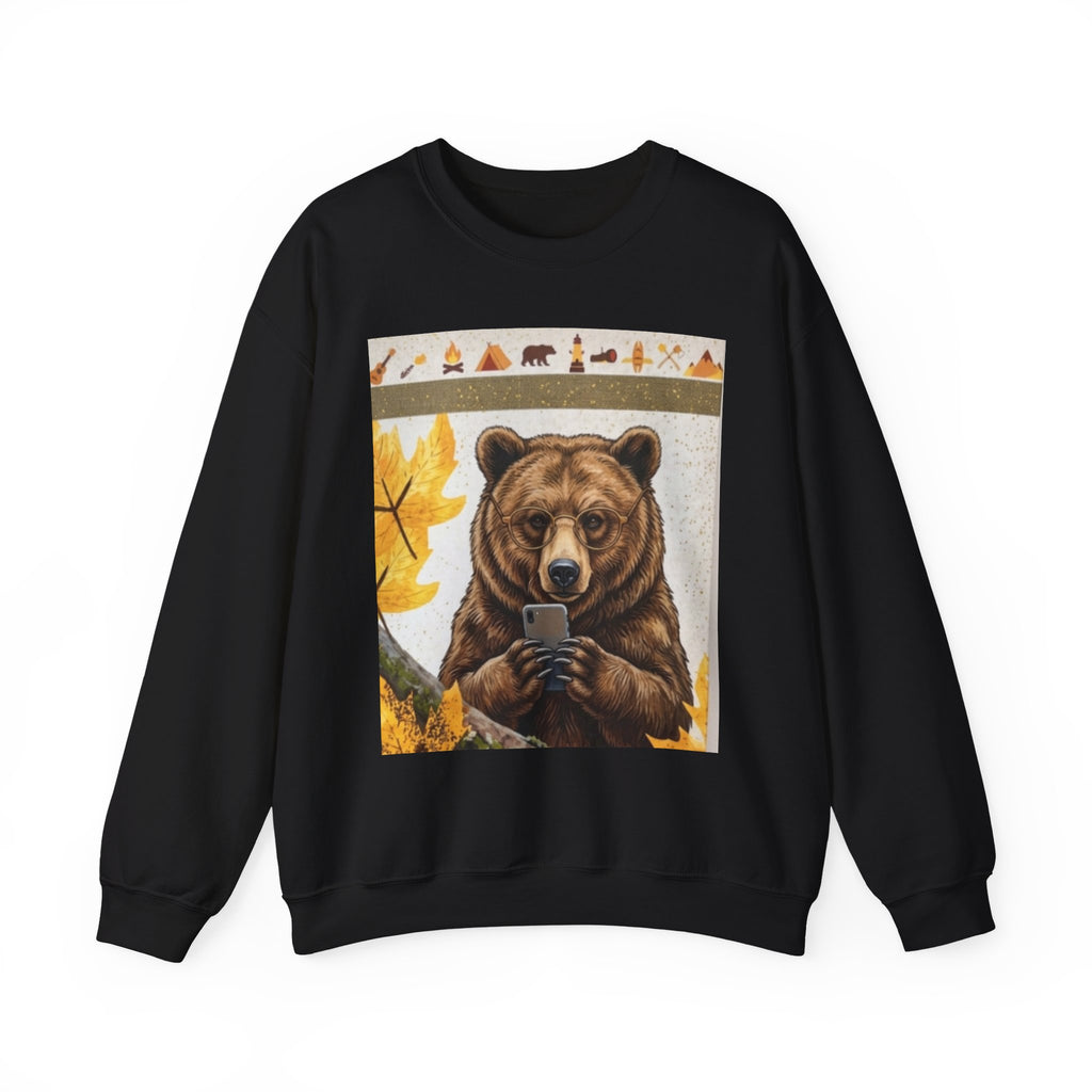 Bear Selfie Crewneck Sweatshirt