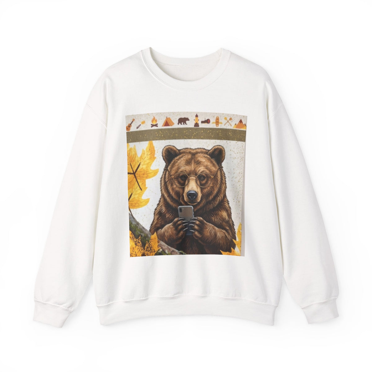 Bear Selfie Crewneck Sweatshirt