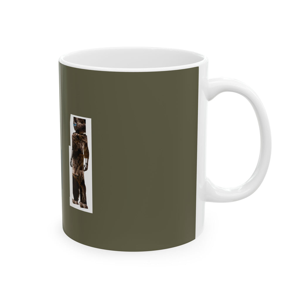 Explore with AI Ceramic Mug – Adventure Robot Coffee Cup (11oz & 15oz)