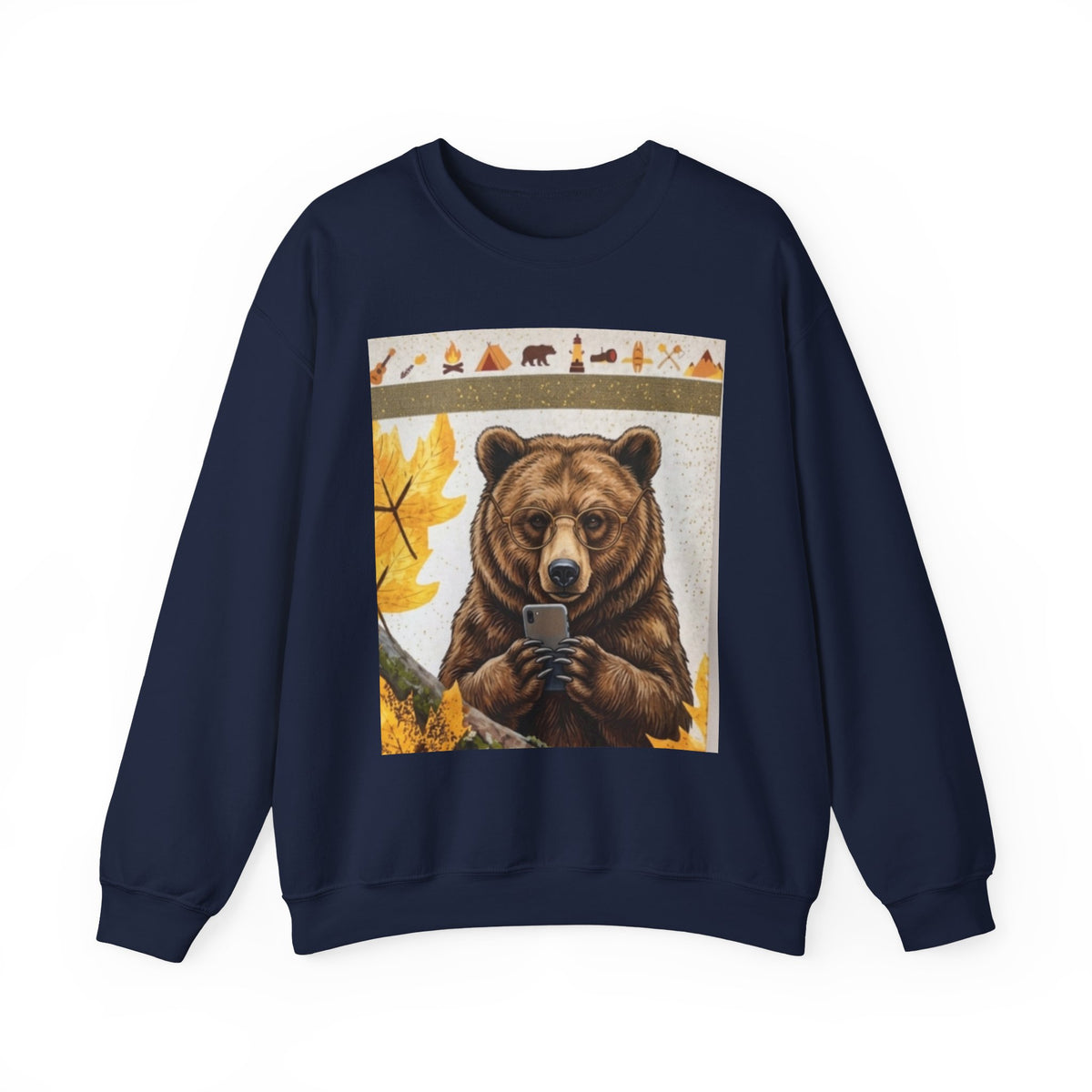 Bear Selfie Crewneck Sweatshirt