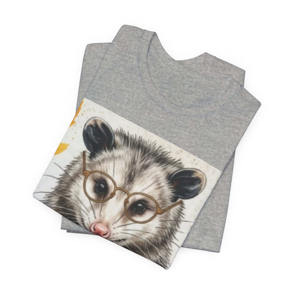 Possum Selfie T‑Shirt — Cute Opossum Holding Phone Graphic Tee