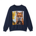 Fox Portrait Crewneck Sweatshirt — Autumn Woodland Animal Graphic