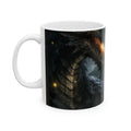 Dragon vs. Robot Ceramic Mug — Fantasy Sci‑Fi Battle Coffee Cup (11oz & 15oz)