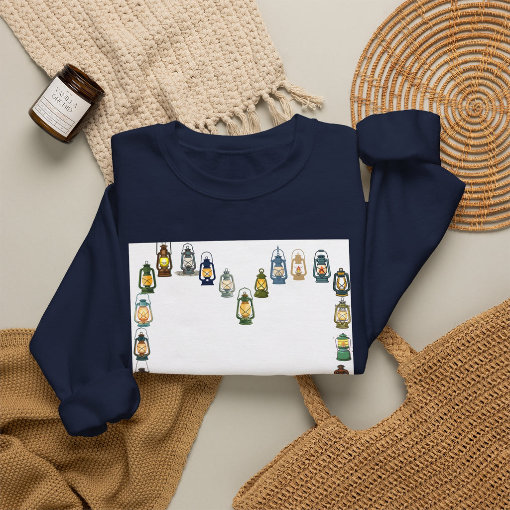 Penguin Heart Crewneck Sweatshirt — Cute Penguin Heart Graphic Pullover