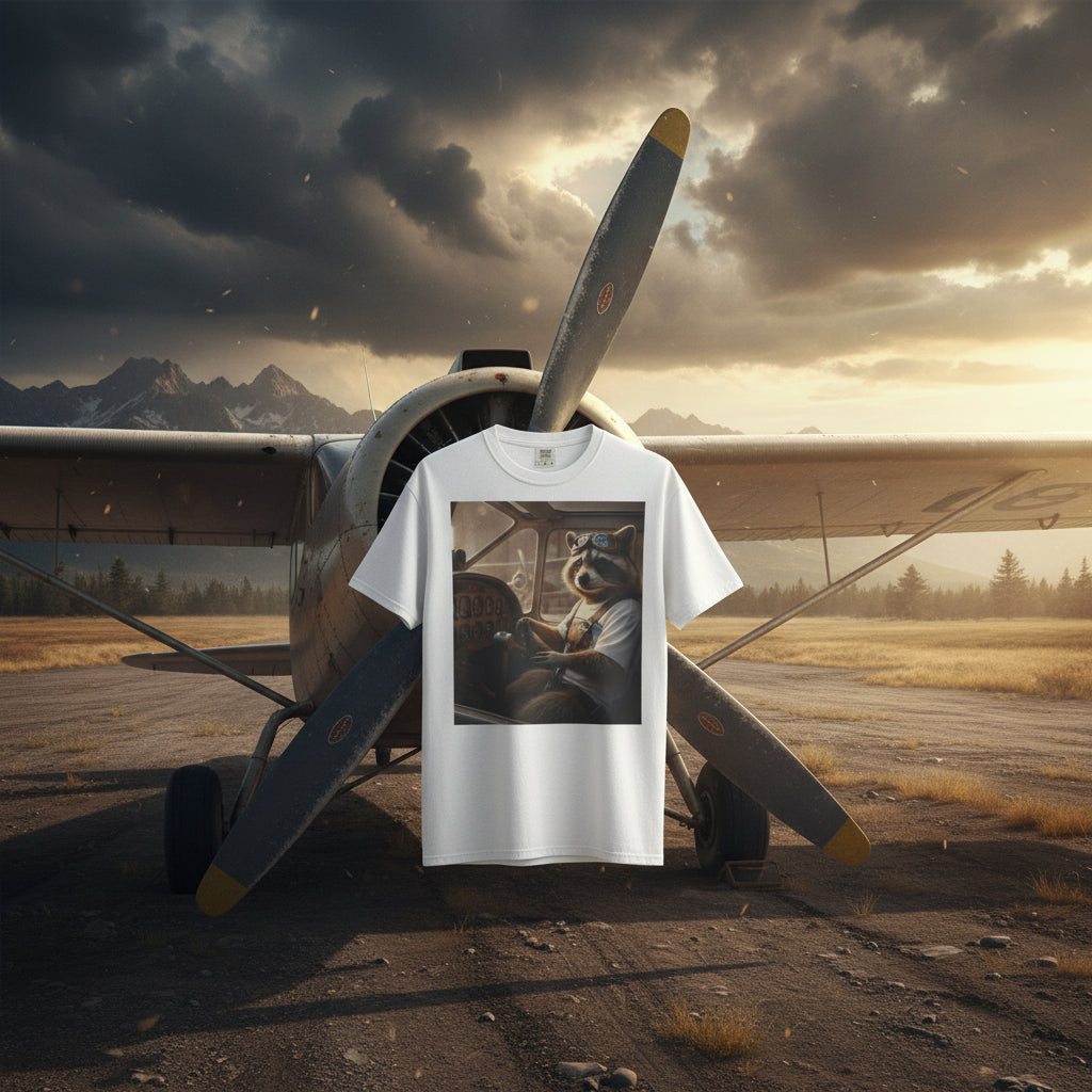 Raccoon Pilot tee