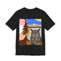 Retro Owl Forest Tee — Vintage Nature Graphic T-Shirt