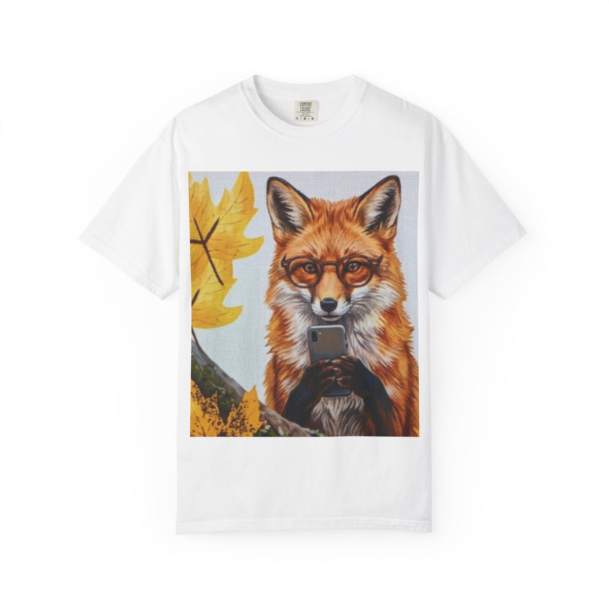 Fox Selfie T-Shirt — Autumn Forest Animal Graphic Tee