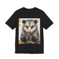Possum Selfie T‑Shirt — Cute Opossum Holding Phone Graphic Tee