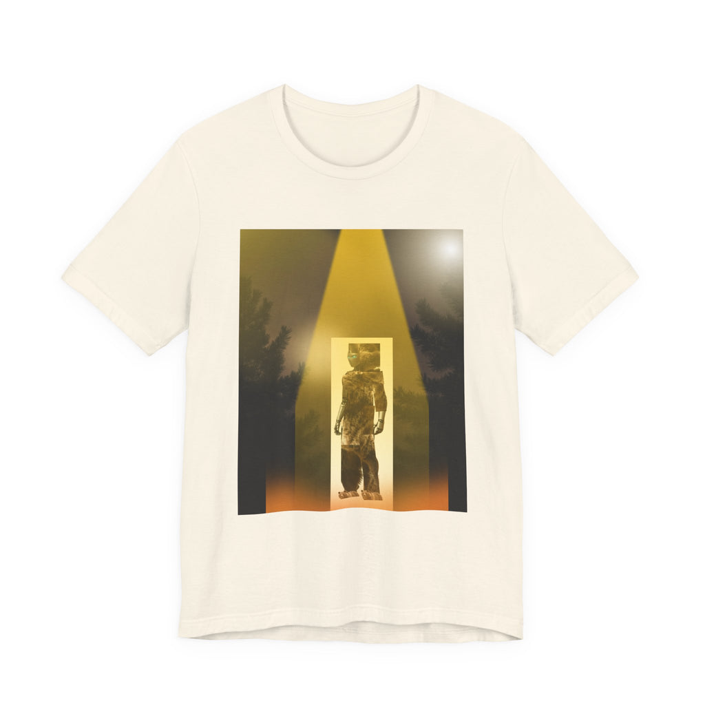Astronaut Beam T‑Shirt — Surreal Space Abduction Tee