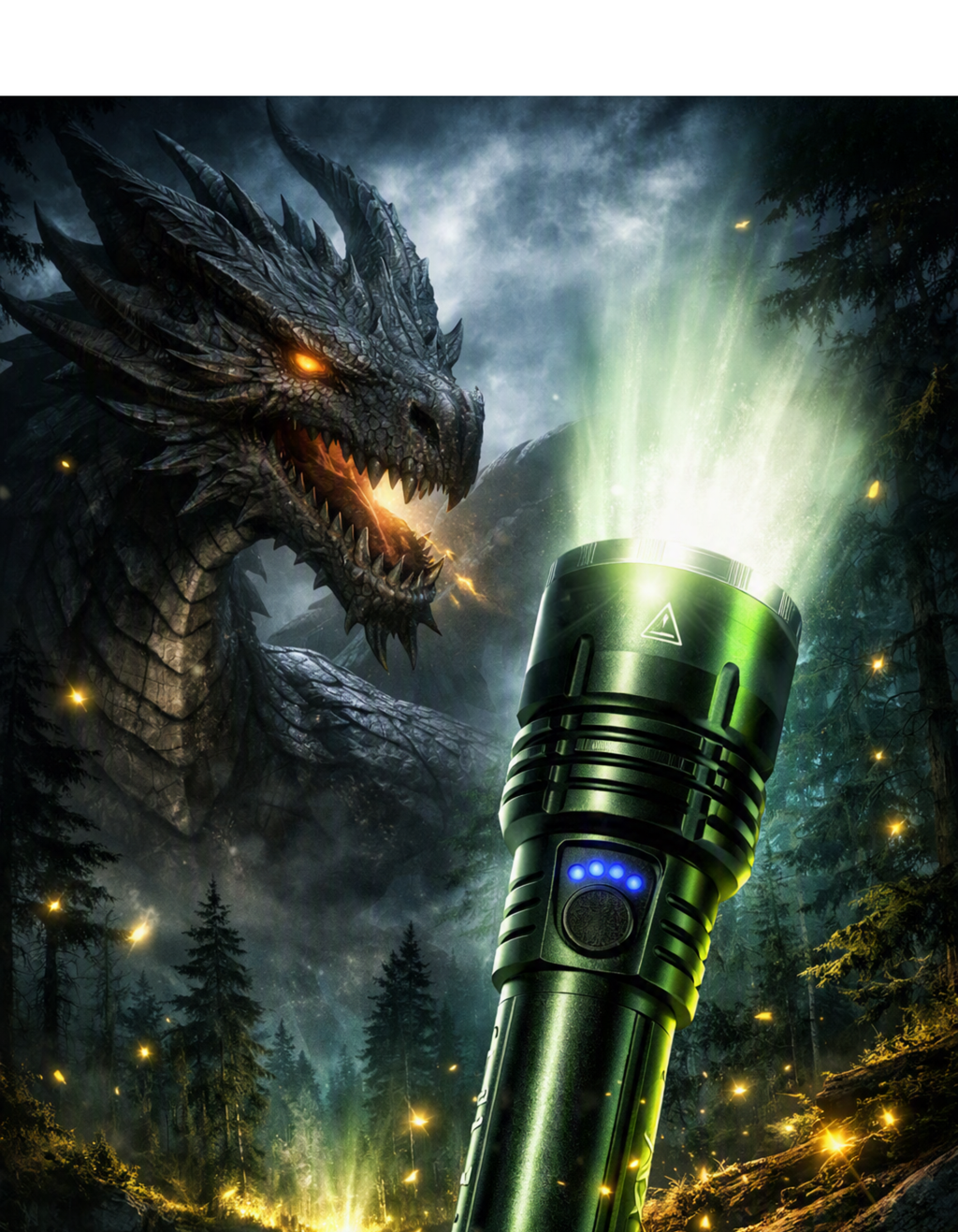 Trailblazer Tactical Flashlight — Long-Range LED with Laser