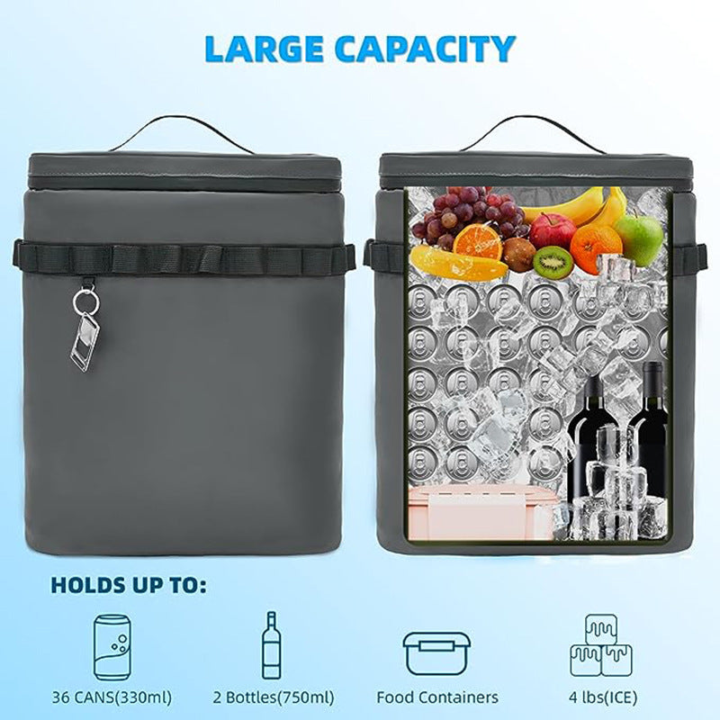 Refrigerated backpack, backpack, leak-proof cooler, cooler bag, lunch backpack, camping picnic bag, outdoor ice pack, ice pack