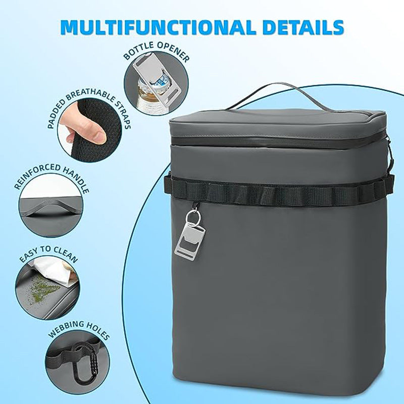 Refrigerated backpack, backpack, leak-proof cooler, cooler bag, lunch backpack, camping picnic bag, outdoor ice pack, ice pack