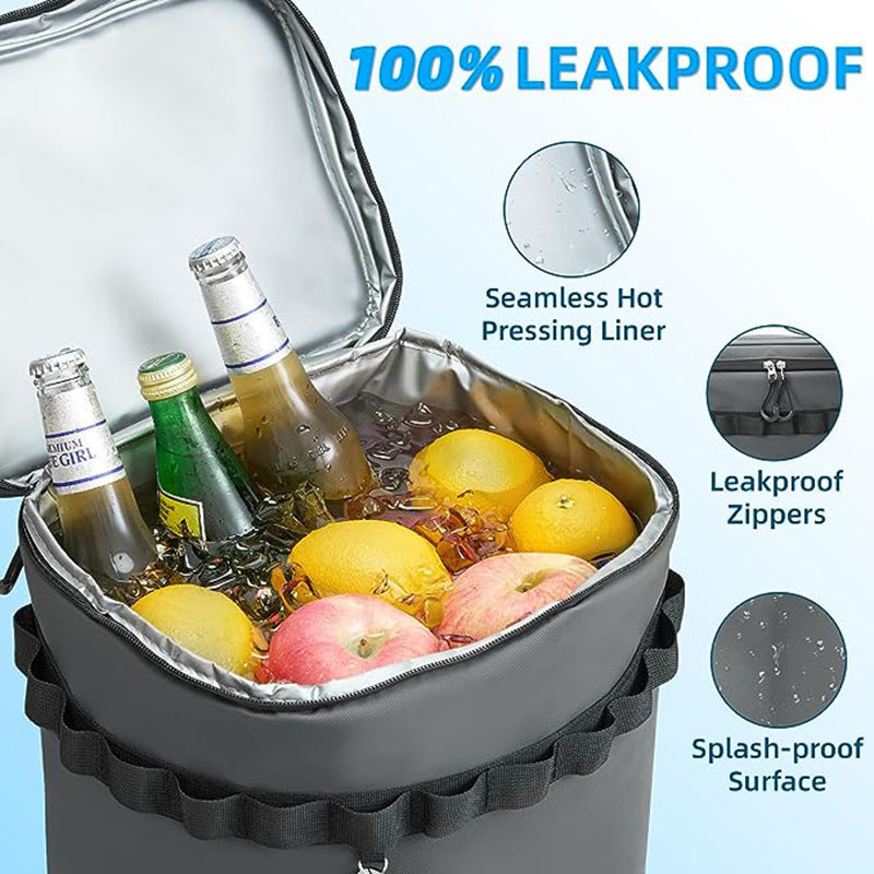 Refrigerated backpack, backpack, leak-proof cooler, cooler bag, lunch backpack, camping picnic bag, outdoor ice pack, ice pack
